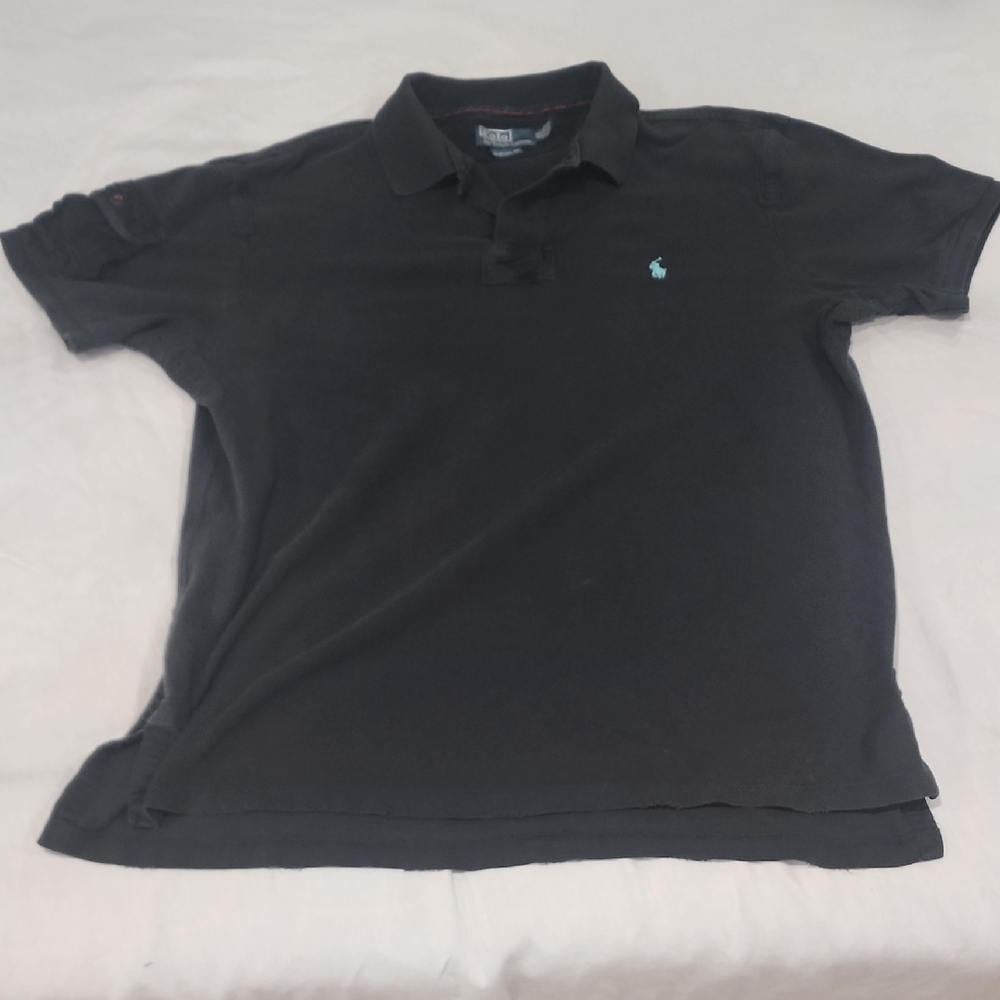 Ralph Lauren Black Polo Shirt Classic Style